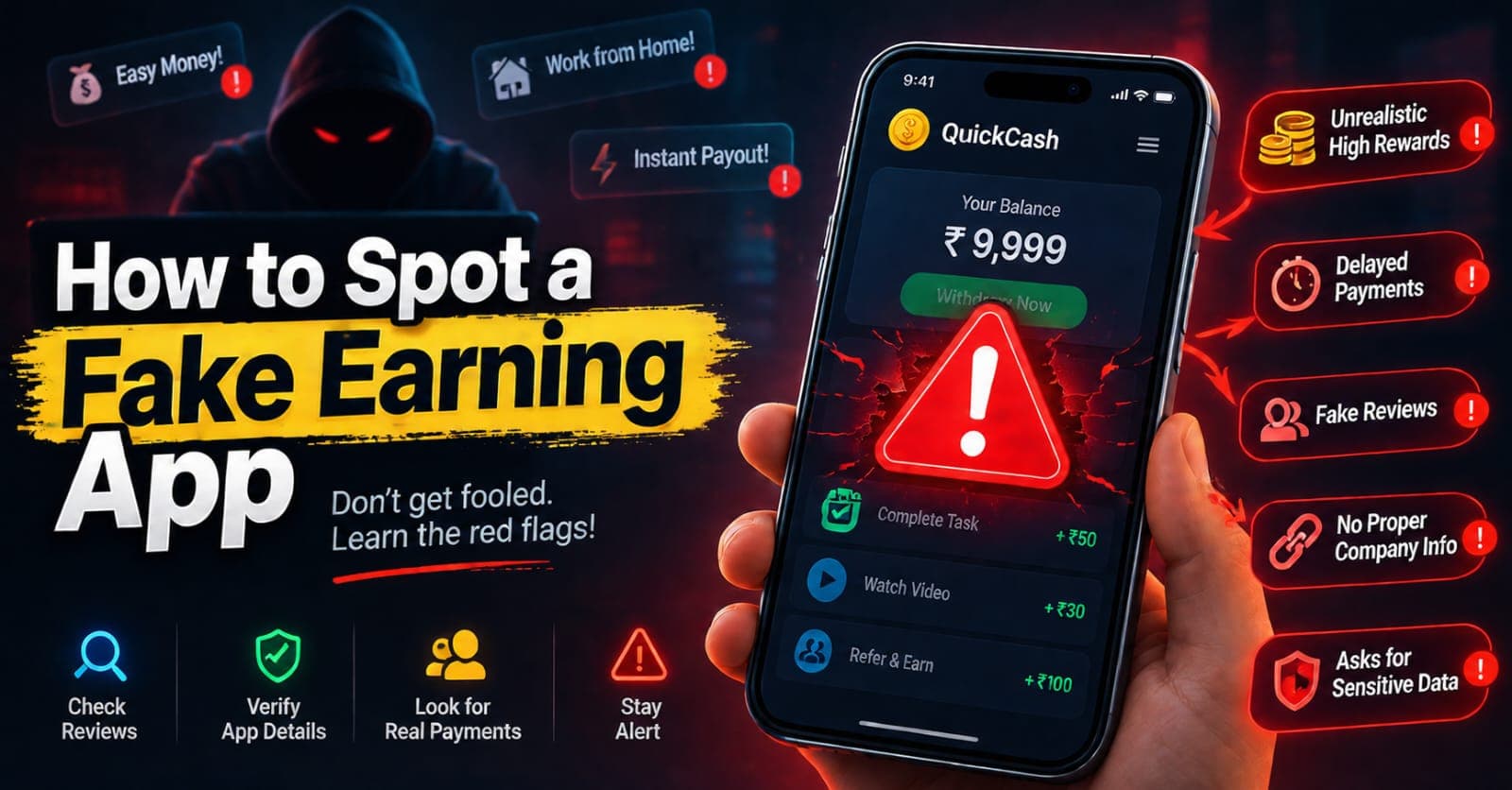 How to Spot a Fake Earning App: 7 Red Flags